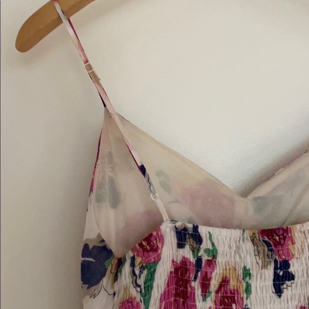 FLORAL SILK LIKE DRESS - Picture 5 of 5